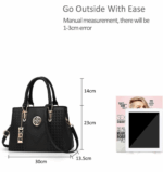 Captain-K Leather Large Capacity Luxury Fashion Handbag - Image 6