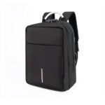 Anti-Theft Backpack Laptop Bag with USB Charging &Headphone Port & Lockable - Black