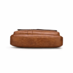 Captain-K PU Leather Waterproof Laptop Bag-Khaki - Image 6