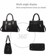 Captain-K Leather Large Capacity Luxury Fashion Handbag - Image 9