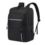 Captain-K All Purpose Waterproof Laptop Backpack Bag - Black