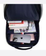 Captain-K High Quality All Purpose Waterproof Laptop Backpack Bag - Black - Image 3