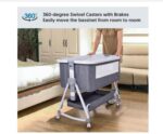 Multifunctional crib 6-level adjustable high-quality baby cradle - Image 5