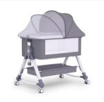 Multifunctional crib 6-level adjustable high-quality baby cradle - Image 9