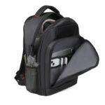 Captain-K Unisex All Purpose Multi-Compartment Laptop Bag-Black - Image 4