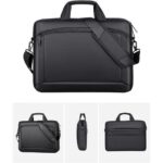 Captain-K Waterproof Shoulder Laptop Briefcase Bag 16"-Grey - Image 5