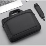 Captain-K Waterproof Shoulder Laptop Briefcase Bag 16"-Grey - Image 7