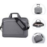 Captain-K Waterproof Shoulder Laptop Briefcase Bag 16"-Grey - Image 4