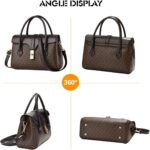 Leather Luxury Handbags- Pink & White - Image 6