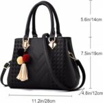 Leather Luxury Handbags- Black - Image 5