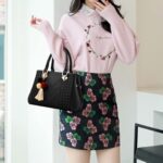 Leather Luxury Handbags- Black - Image 3