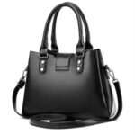 3 Piece Set Leather Large Capacity Luxury Handbags - Image 5