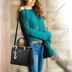 Leather Large Capacity Luxury Handbags-Black - Image 6