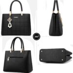 Leather Large Capacity Luxury Handbags-Black - Image 4