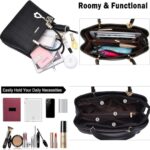 Leather Large Capacity Luxury Handbags-Black - Image 3