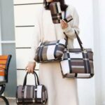 6PCS-Leather Womens Handbags-Tote Shoulder Purses Bags-Brown - Image 4