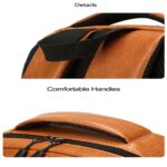 Leather Waterproof All purpose Backpack-khaki - Image 7