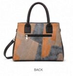 Luxury woven pattern Pu leather handbag- Light shade - Image 6